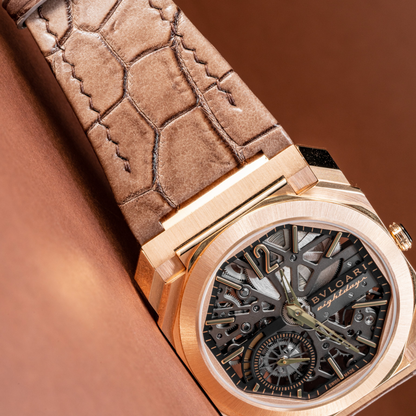 Alligator Leather Strap for Bvlgari