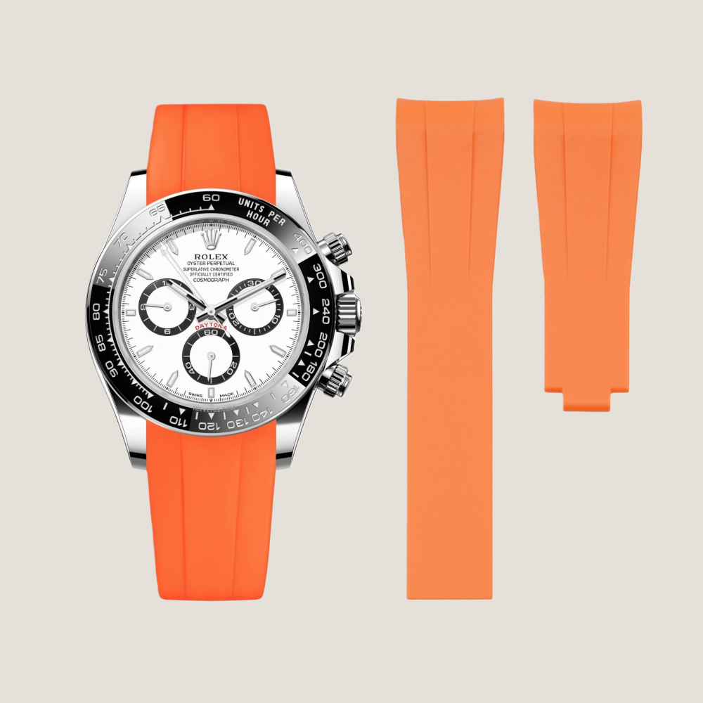 FKM Rubber Strap for Rolex Daytona Deployant Clasp