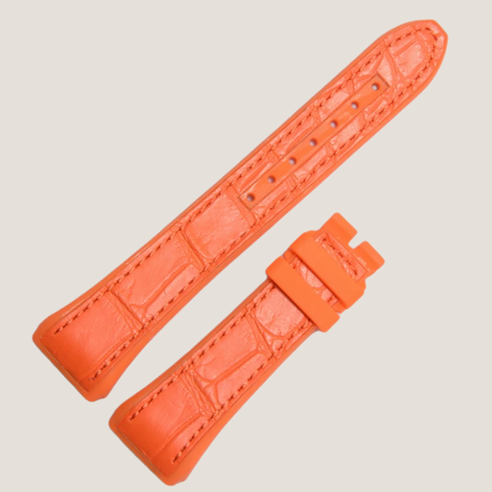 Hybrid Alligator & FKM Rubber Strap for Franck Muller Vanguard