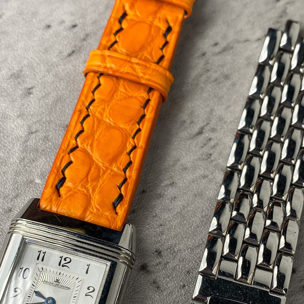 Alligator Leather Strap for Jaeger-LeCoultre Reverso