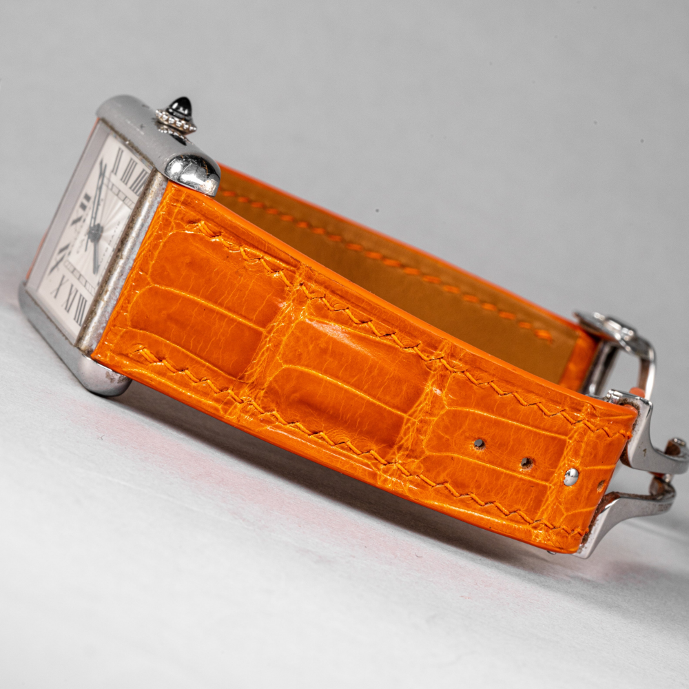 Alligator Leather Strap for Cartier Tank