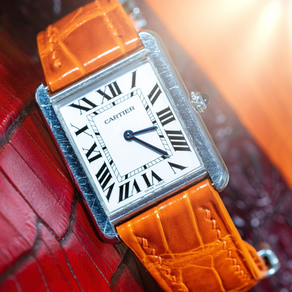 Alligator Leather Strap for Cartier Tank
