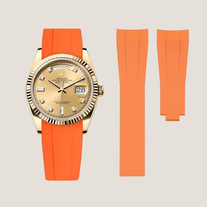 Rolex Day-Date Rubber Strap for Deployant Clasp