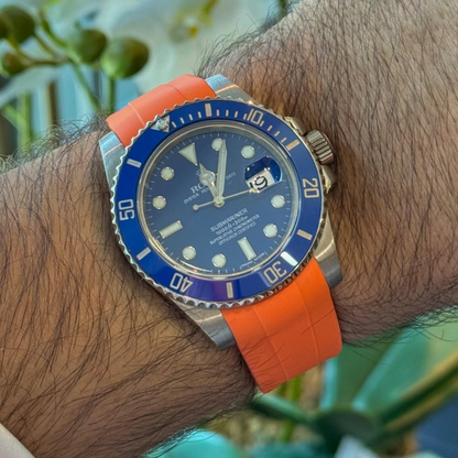 FKM Rubber Strap for Rolex Submariner Deployant Clasp