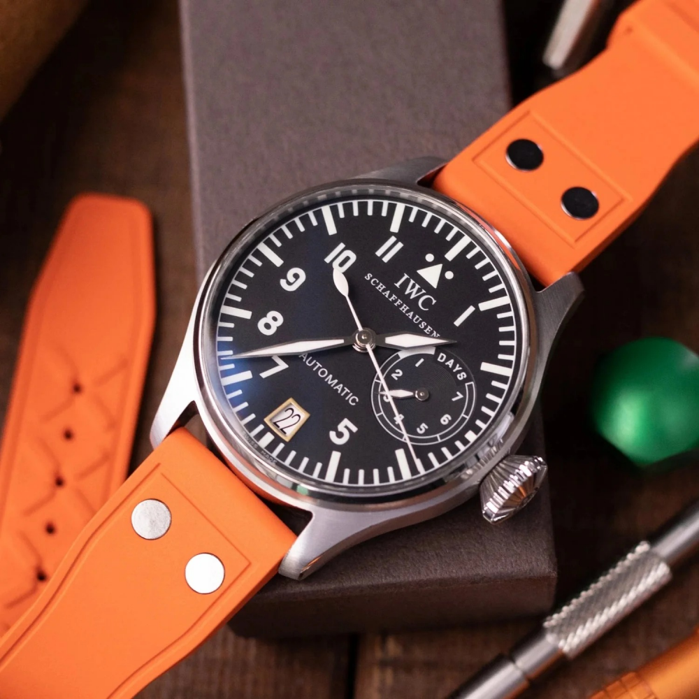 FKM Rubber Strap for IWC with Rivets