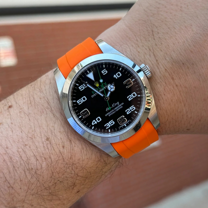 FKM Rubber Strap for Rolex Air-King Pin Buckle