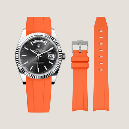 FKM Rubber Strap for Rolex Day-Date Pin Buckle