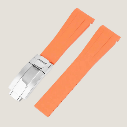 FKM Rubber Strap for Rolex Datejust Deployant Clasp