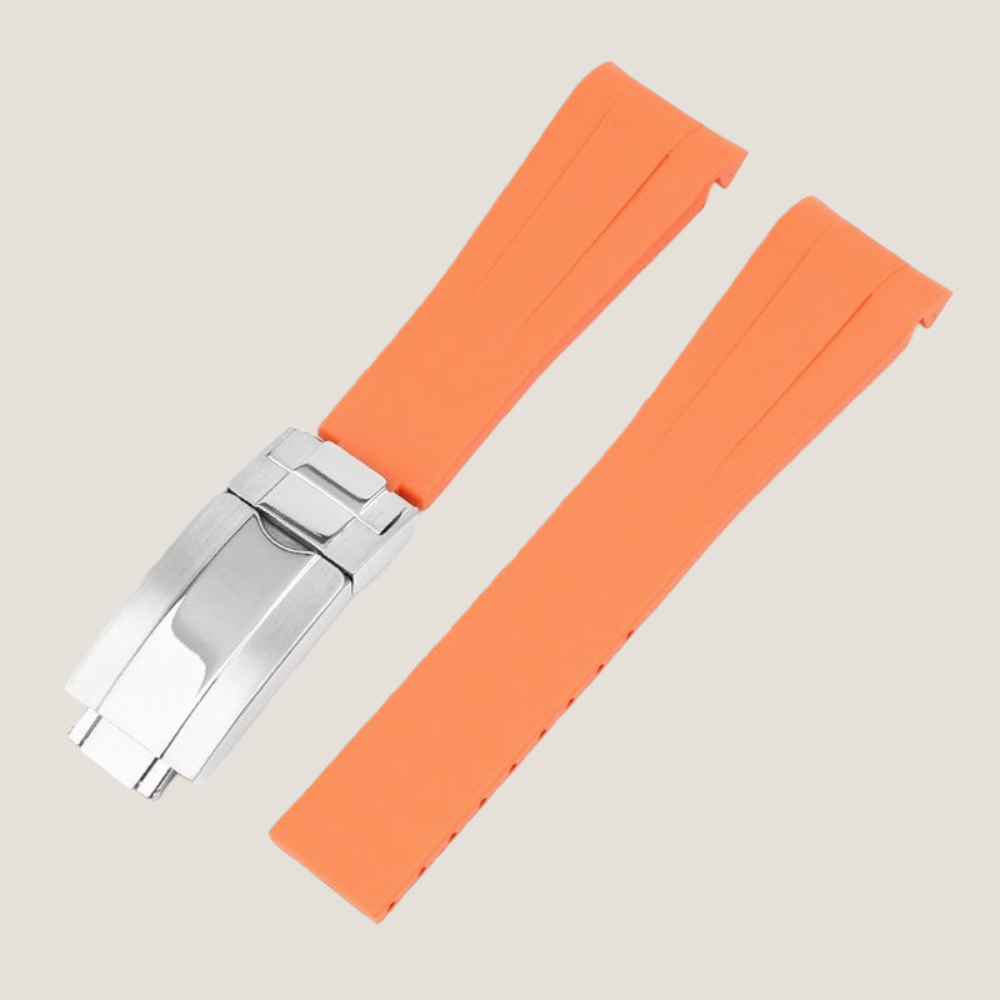 FKM Rubber Strap for Rolex Submariner Deployant Clasp