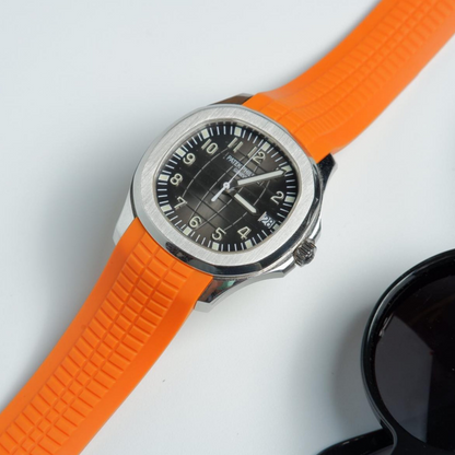 FKM Rubber Strap for Patek Philippe Aquanaut Curved End