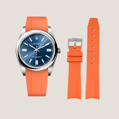 FKM Rubber Strap for Rolex Oyster Perpetual 41mm Tang Buckle