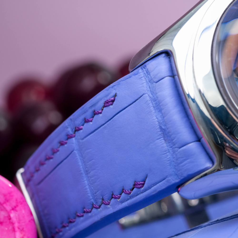 Alligator Leather Strap for Corum Bubble
