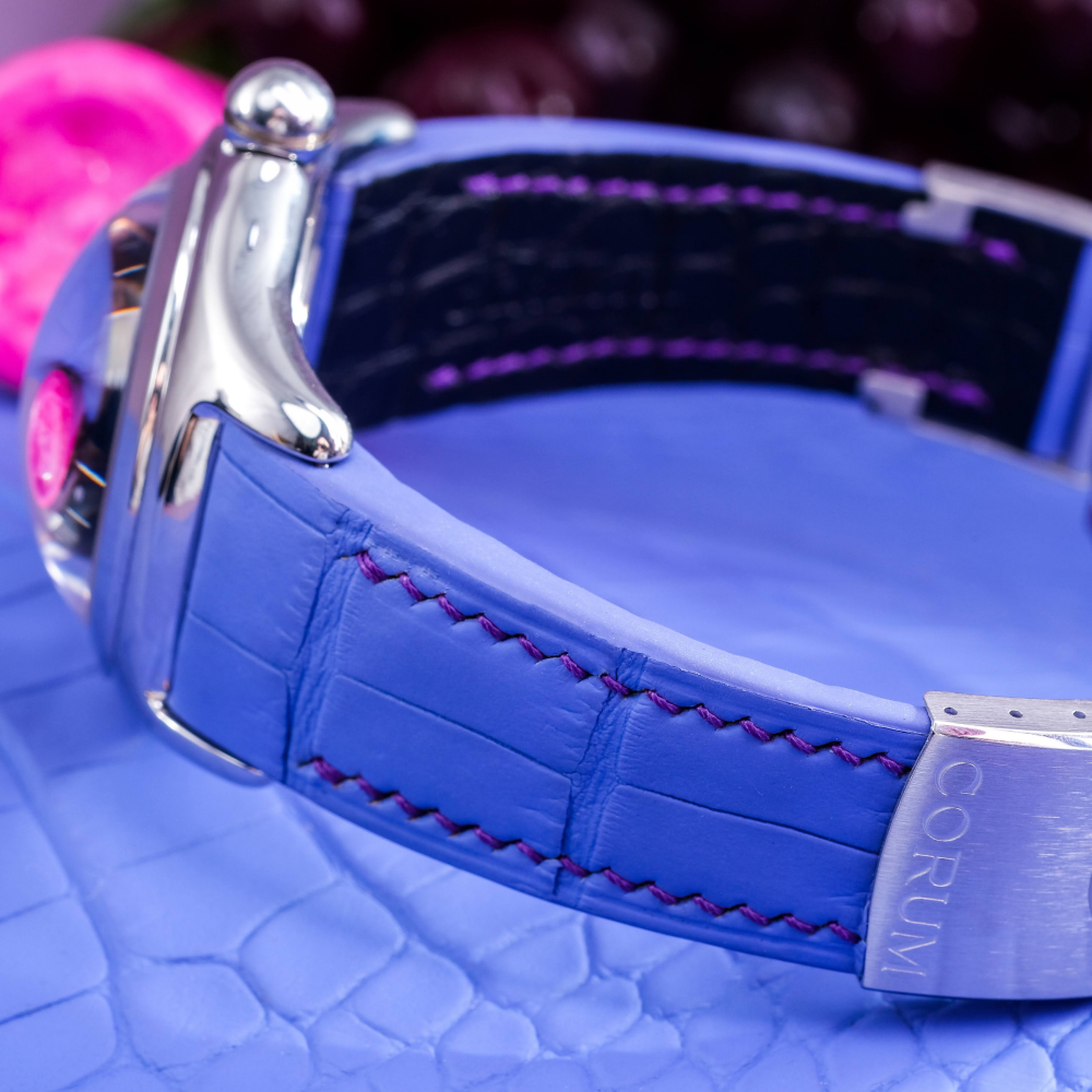 Alligator Leather Strap for Corum Bubble