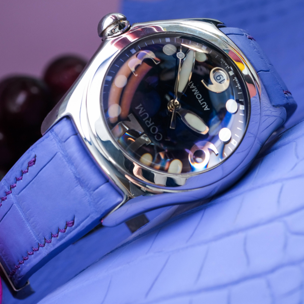 Alligator Leather Strap for Corum Bubble