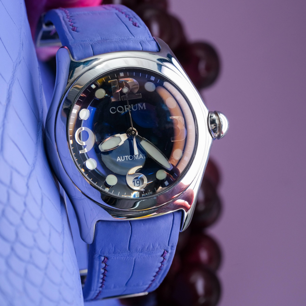 Alligator Leather Strap for Corum Bubble