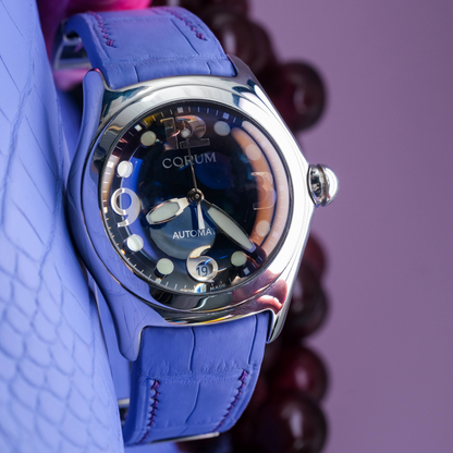 Alligator Leather Strap for Corum Bubble