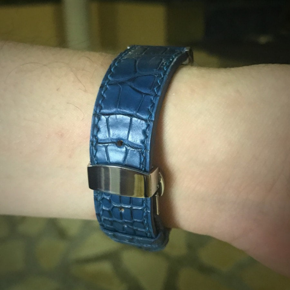 Alligator Leather Strap for Glashütte