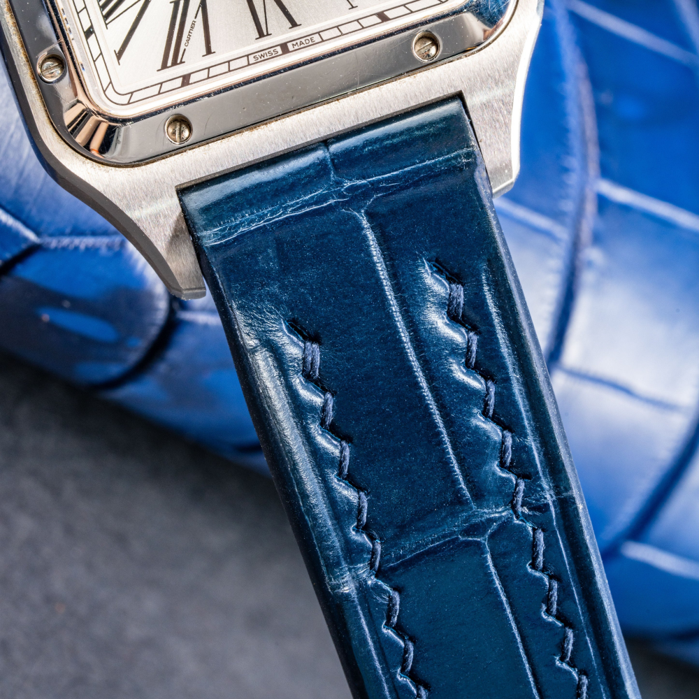 Alligator Leather Strap for Cartier Santos Dumont
