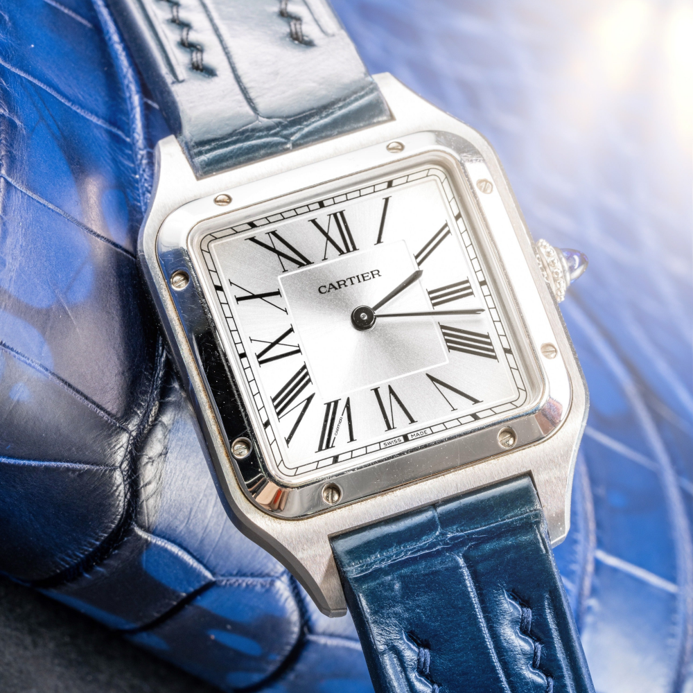 Alligator Leather Strap for Cartier Santos Dumont