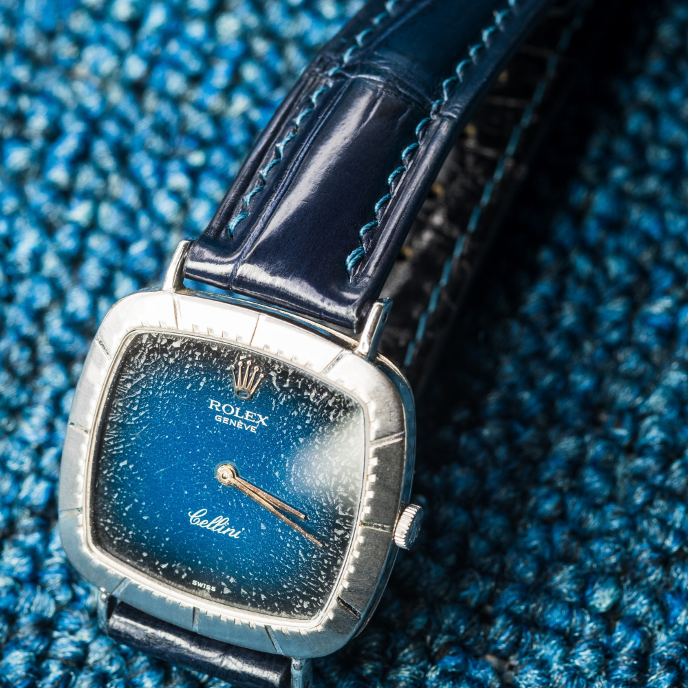 Alligator Leather Strap for Rolex Cellini