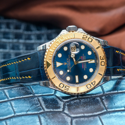 Alligator Leather Strap for Rolex Yacht-Master