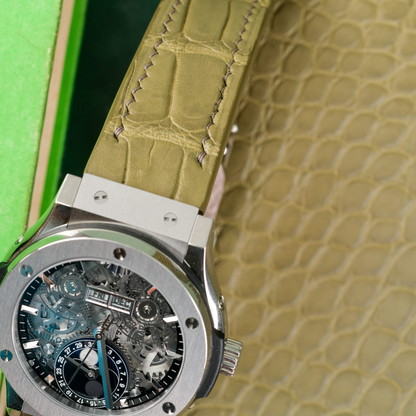 Alligator Leather Strap for Hublot Classic Fusion