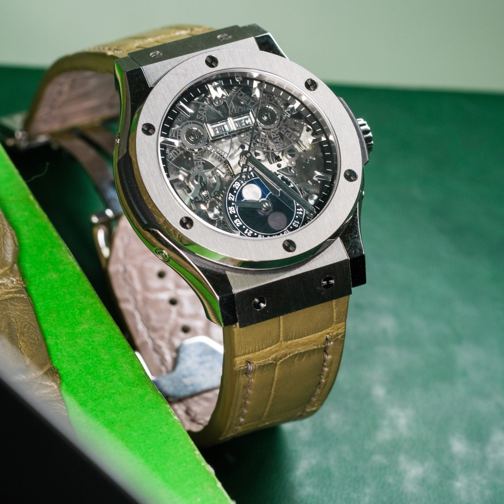 Alligator Leather Strap for Hublot Classic Fusion