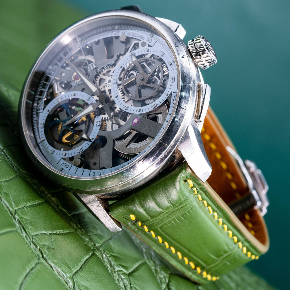 Alligator Leather Strap for Maurice Lacroix