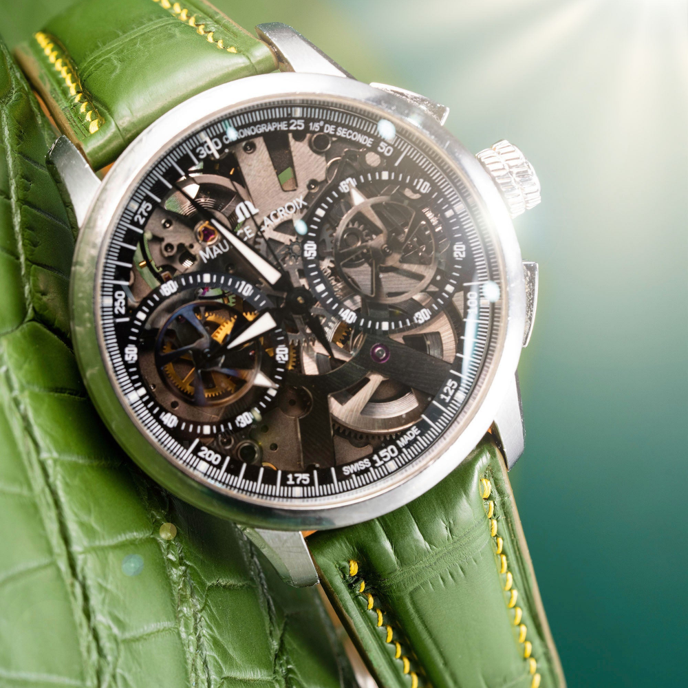 Alligator Leather Strap for Maurice Lacroix