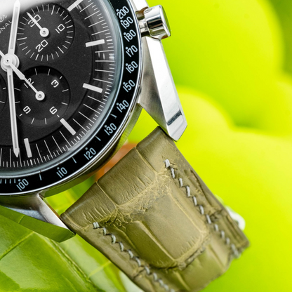Alligator Leather Strap for Omega Speedmaster