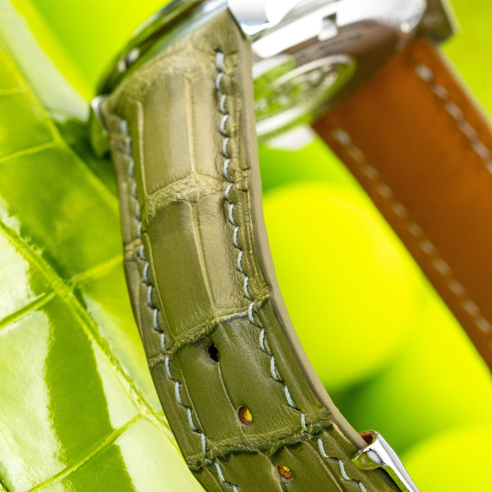 Alligator Leather Strap for Omega Speedmaster