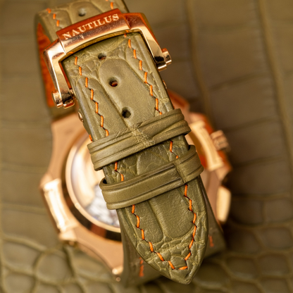 Alligator Leather Strap for Patek Philippe Nautilus
