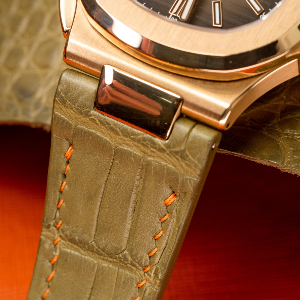 Alligator Leather Strap for Patek Philippe Nautilus