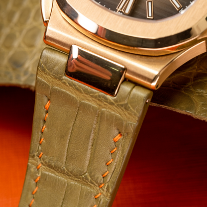 Alligator Leather Strap for Patek Philippe Nautilus