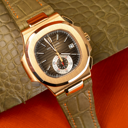 Alligator Leather Strap for Patek Philippe Nautilus