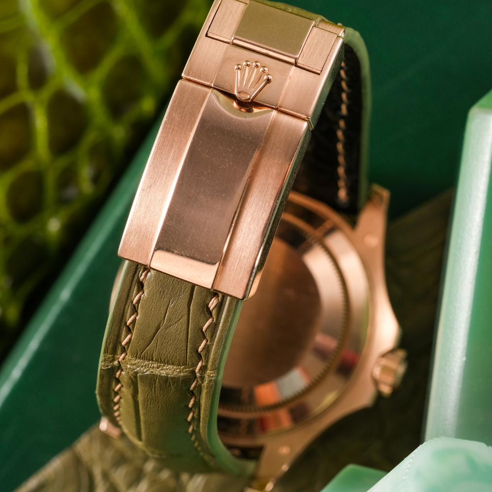 Alligator Leather Strap for Rolex Yacht-Master