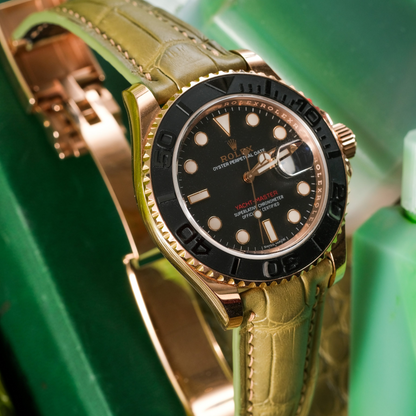 Alligator Leather Strap for Rolex Yacht-Master