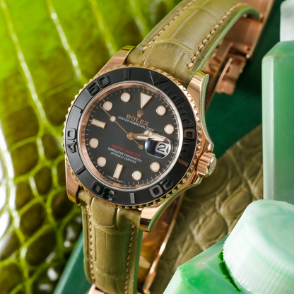 Alligator Leather Strap for Rolex Yacht-Master