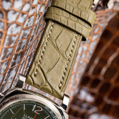 Alligator Leather Strap for Panerai Luminor