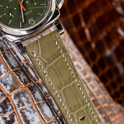 Alligator Leather Strap for Panerai Luminor