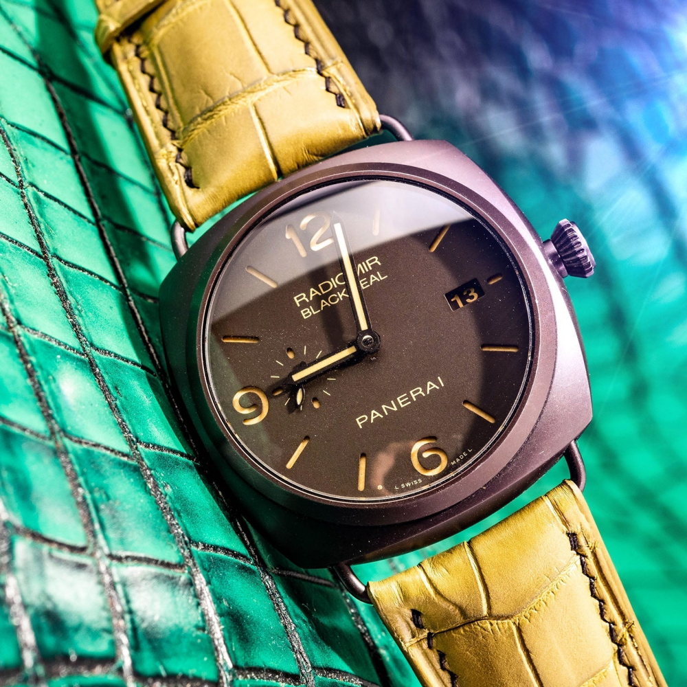 Alligator Leather Strap for Panerai Radiomir