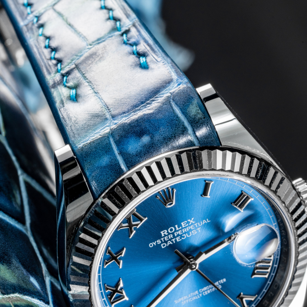 Alligator Leather Strap for Rolex Datejust