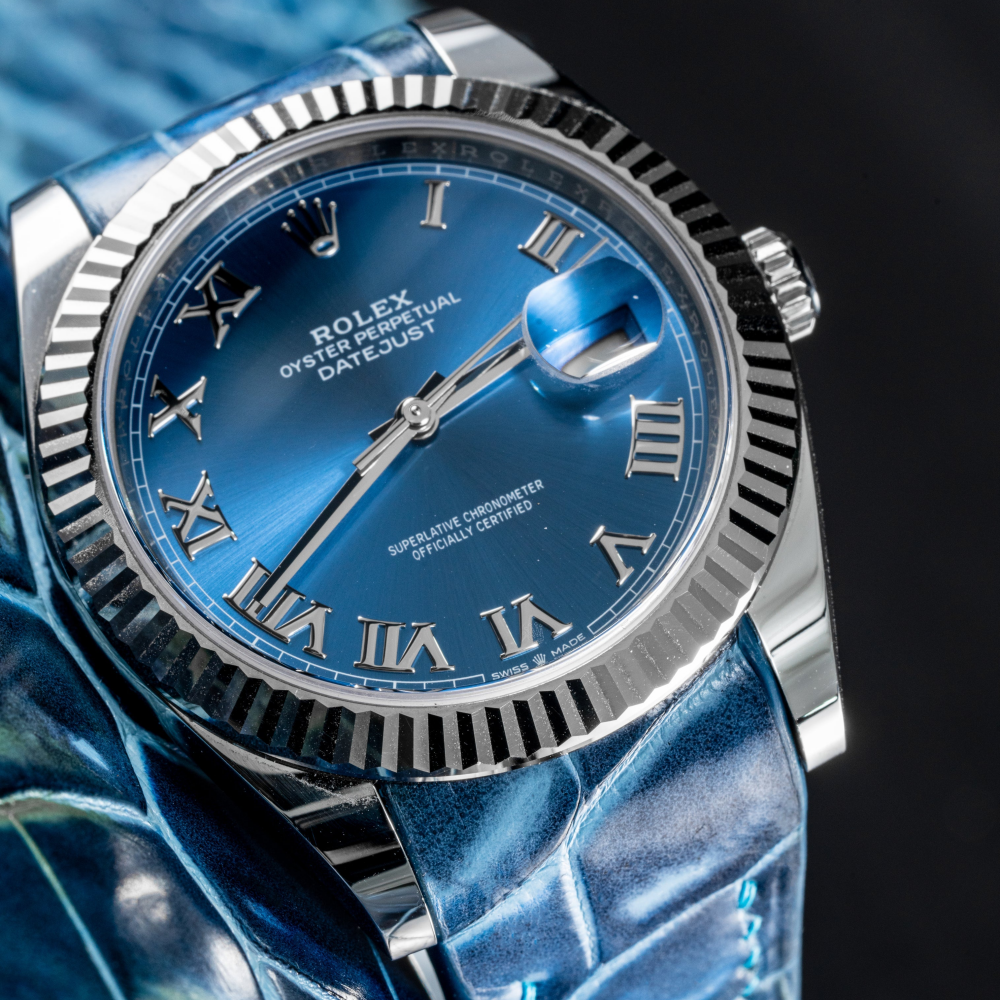Alligator Leather Strap for Rolex Datejust
