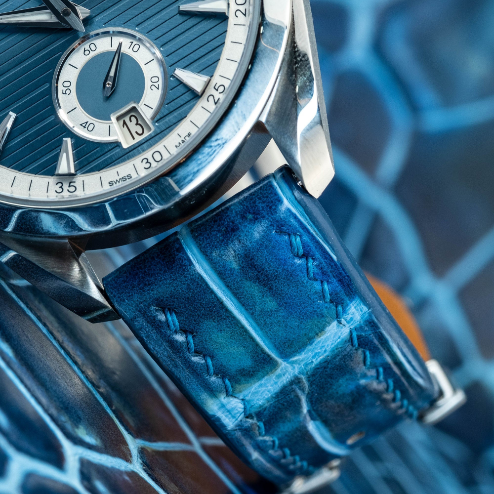 Omega Seamaster Alligator Leather Strap – Handmade Custom Fit