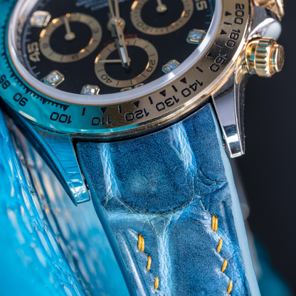Rolex Daytona Alligator Leather Strap – Deployant Clasp Compatible