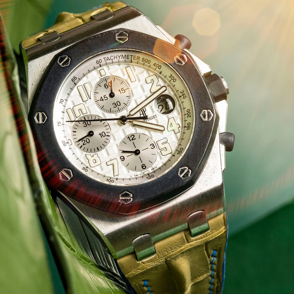 Alligator Leather Strap for AP Royal Oak Offshore 42mm