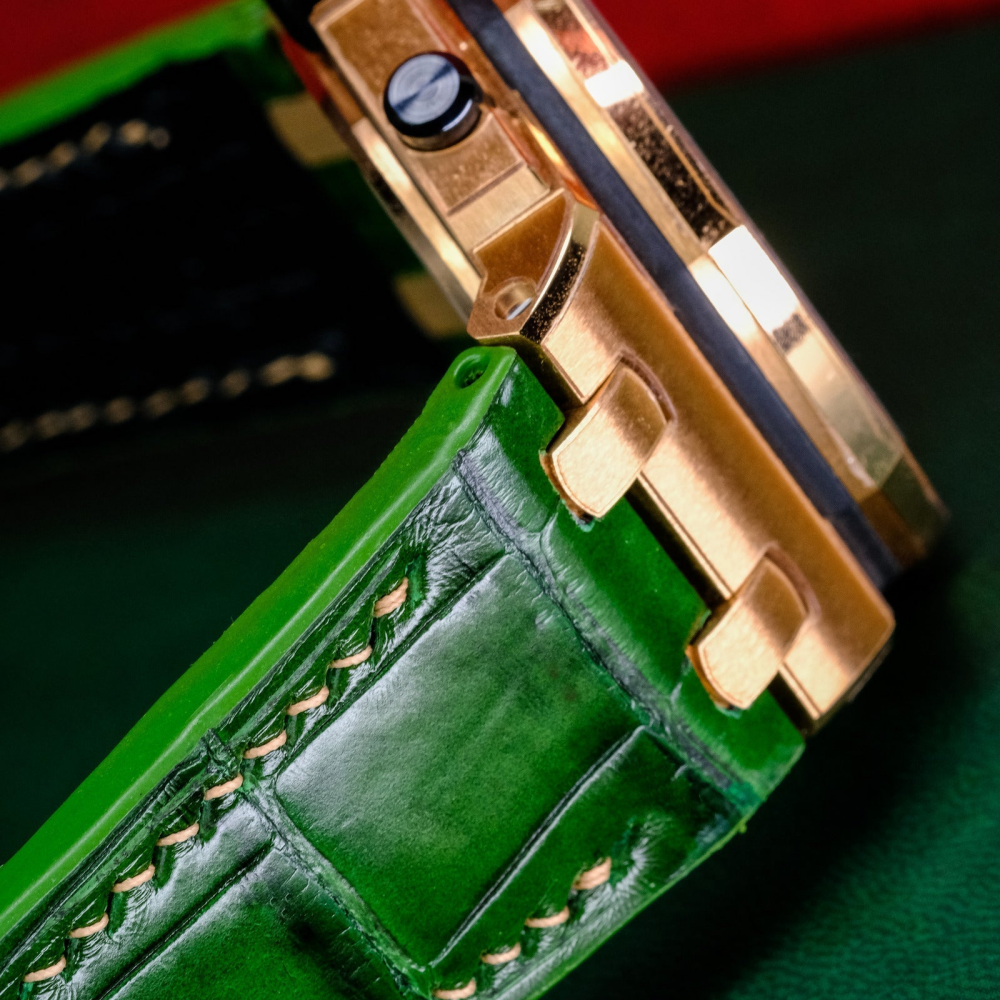 Alligator Leather Strap for AP Royal Oak Offshore 42mm