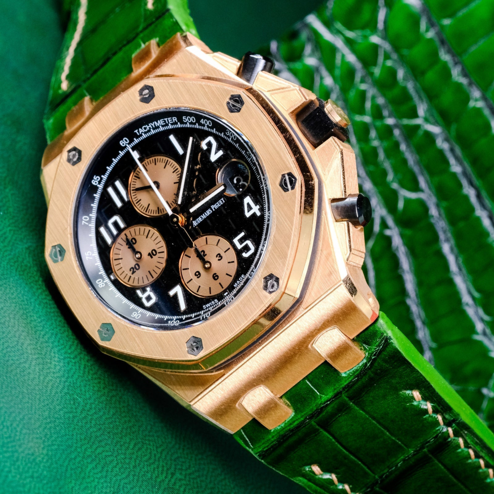 Alligator Leather Strap for AP Royal Oak Offshore 42mm