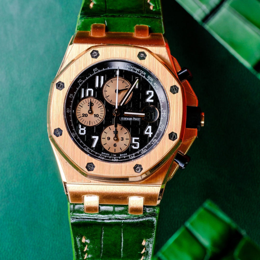 Alligator Leather Strap for AP Royal Oak Offshore 42mm
