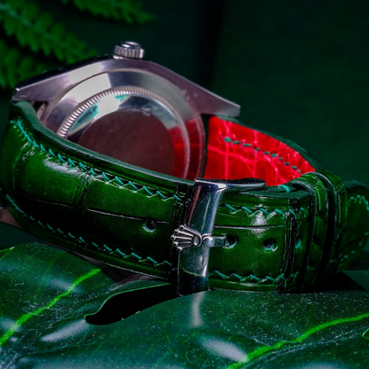 Alligator Leather Strap for Rolex Datejust